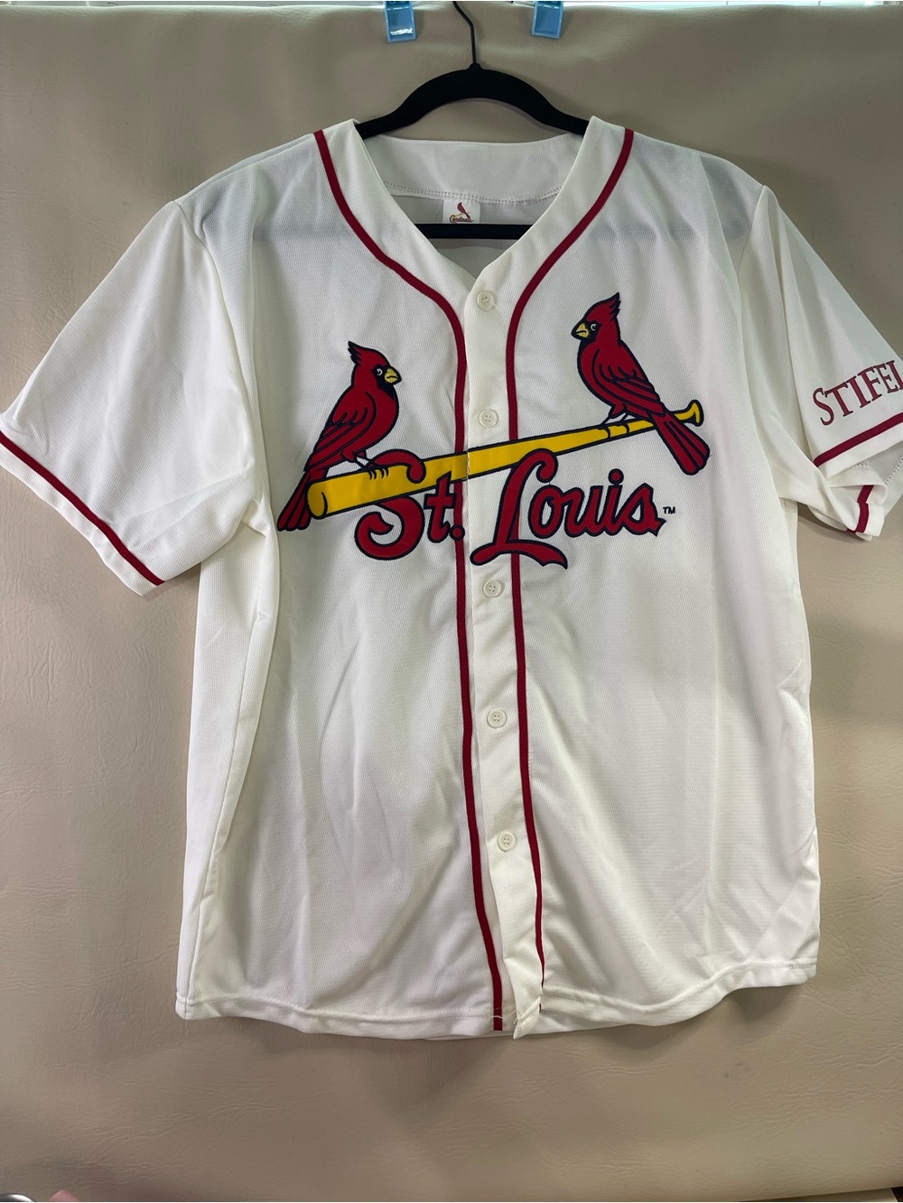 St. Louis Cardinals Jersey Mens Large MLB Baseball Fan Shirt Stifel Lightweight